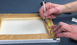 Measure canvas frame stand